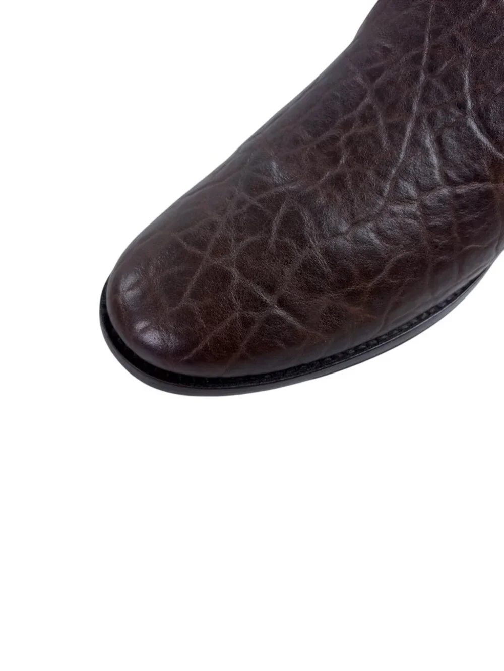 TECOVAS Monterrey Slip-On Loafers Mens Size 11D Hickory Brown Bison Leather